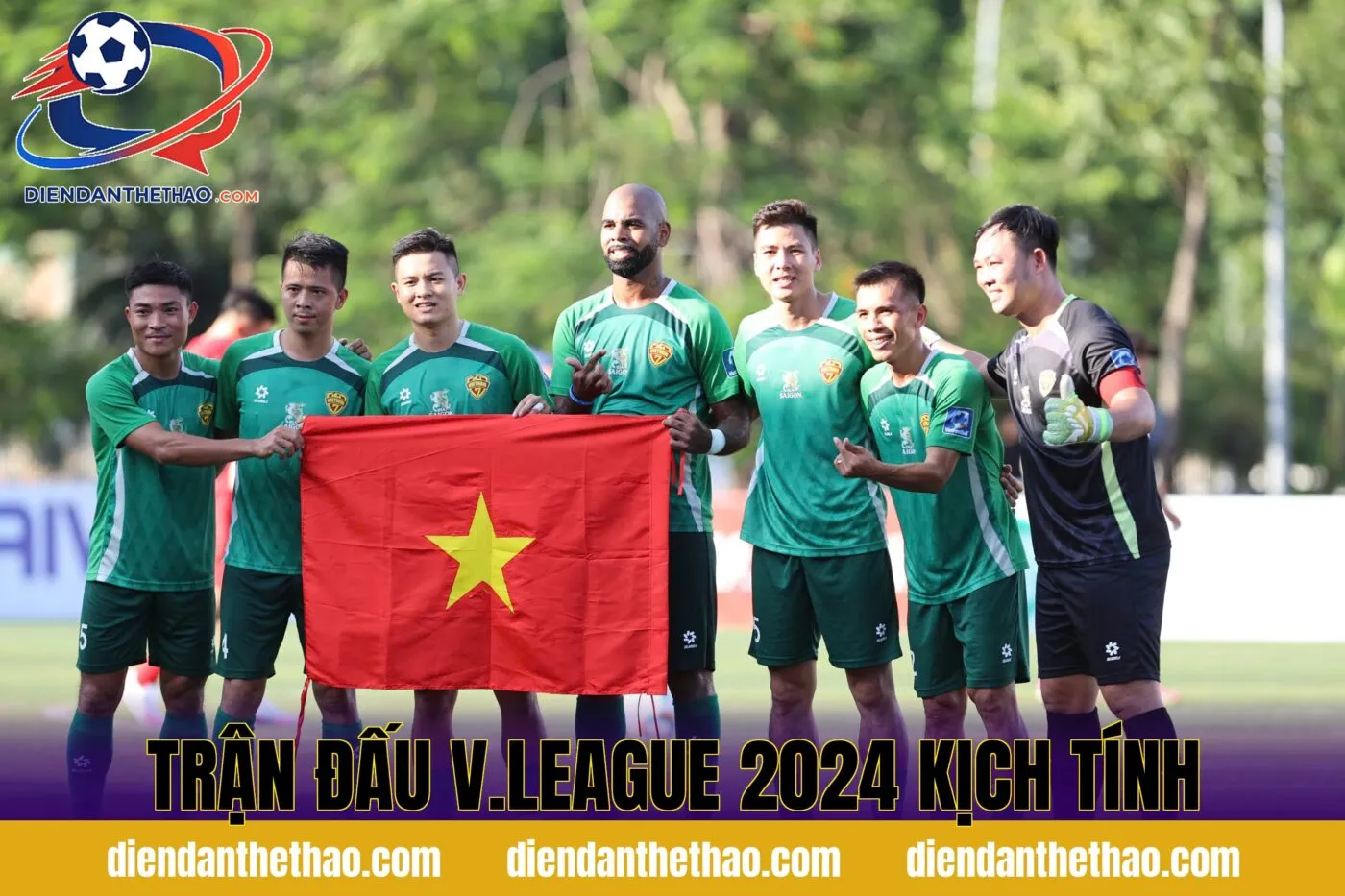 Trận đấu V.League 2024 kịch tính