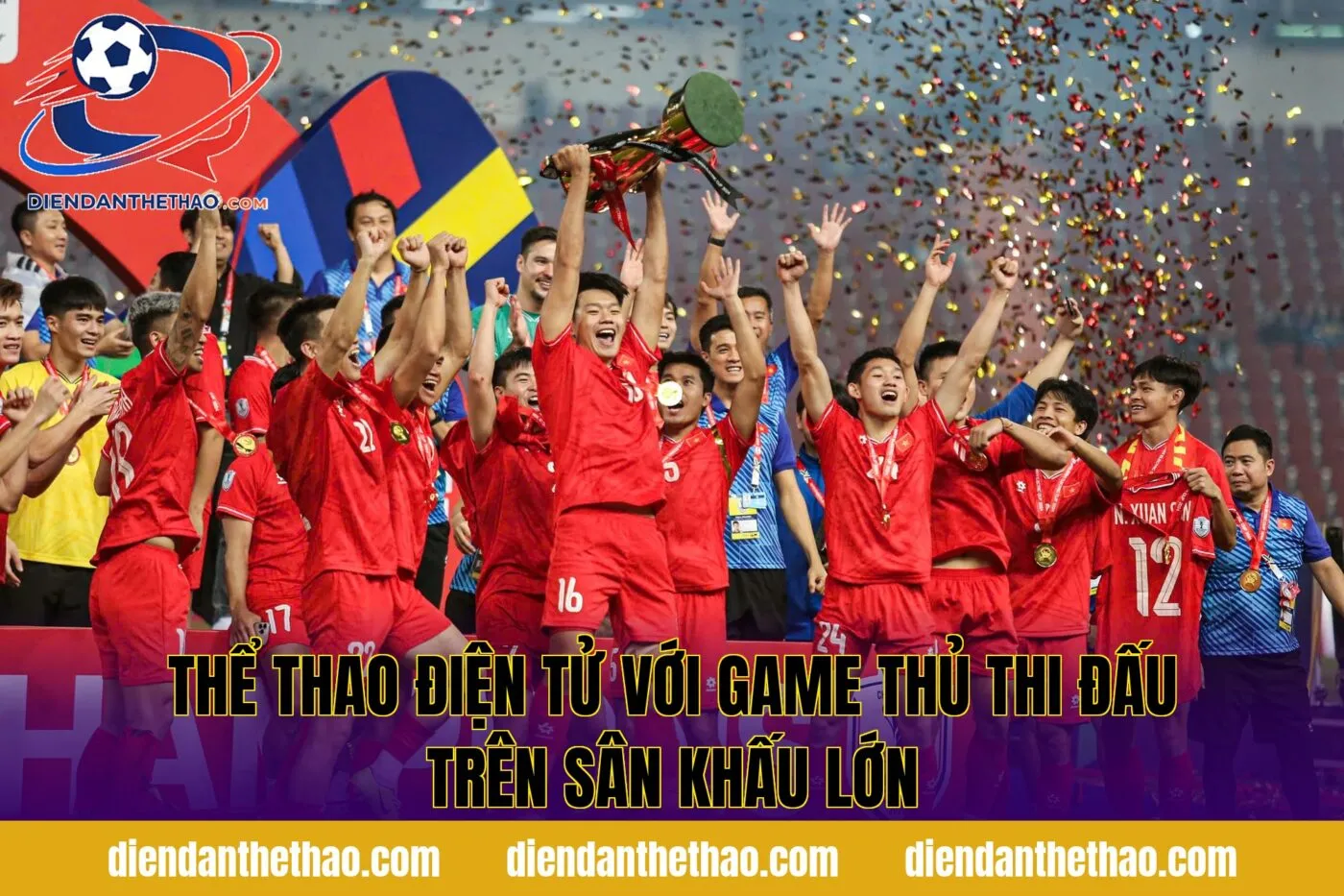 Thể thao điện tử với game thủ thi đấu trên sân khấu lớn
