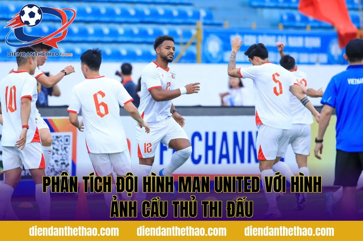 phân tích đội hình Man United với hình ảnh cầu thủ thi đấu