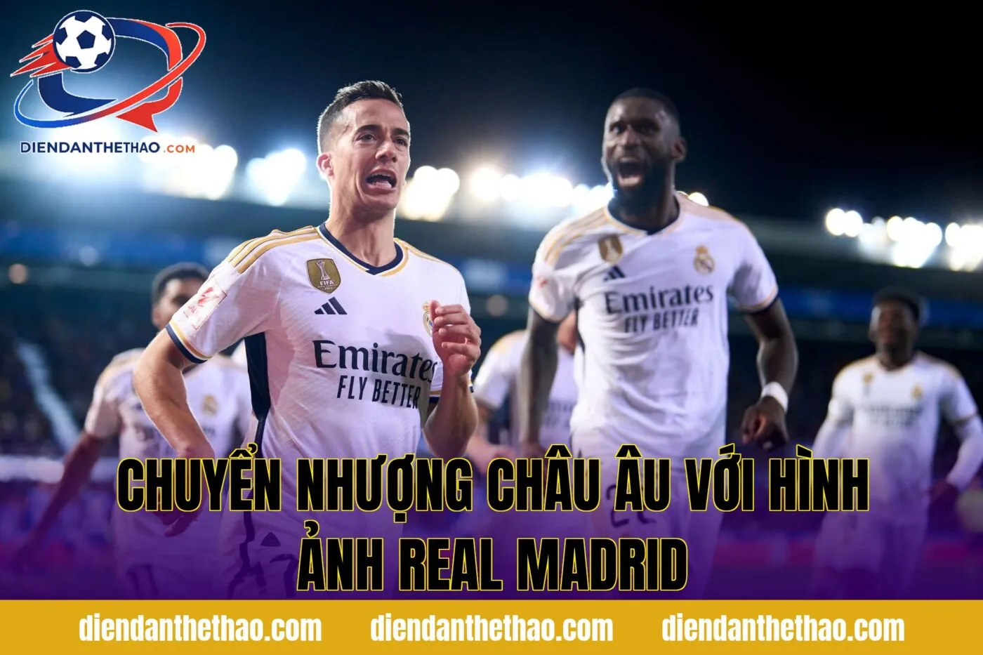 chuyển nhượng châu Âu với hình ảnh Real Madrid