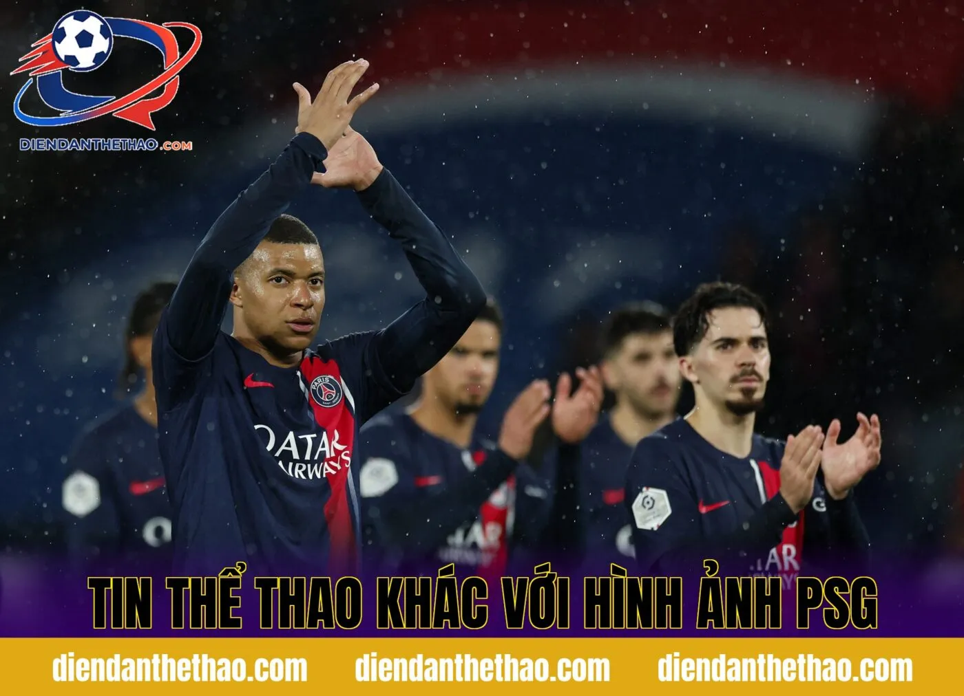 tin thể thao khác với hình ảnh PSG