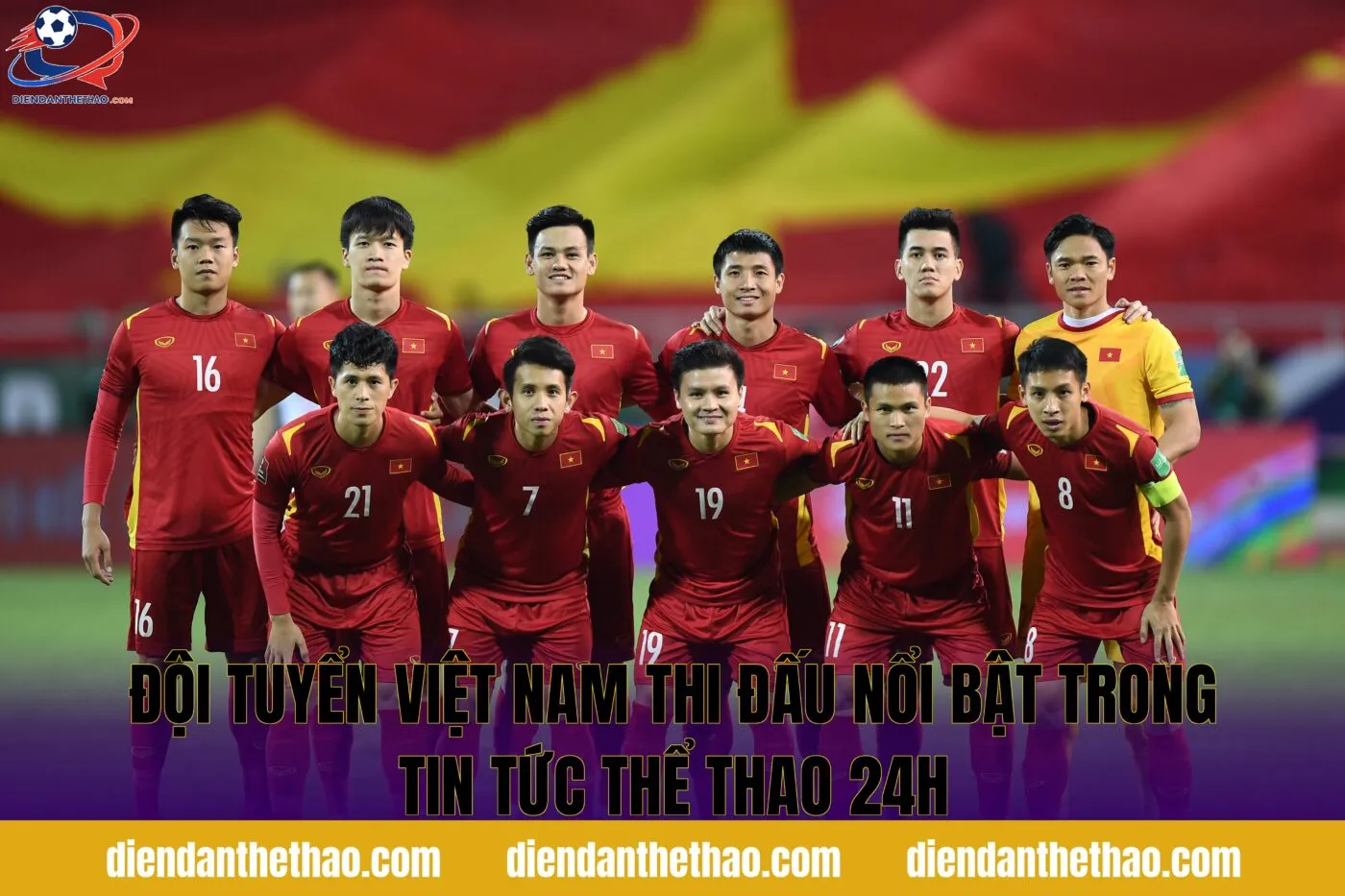 Đội tuyển Việt Nam thi đấu nổi bật trong tin tức thể thao 24h